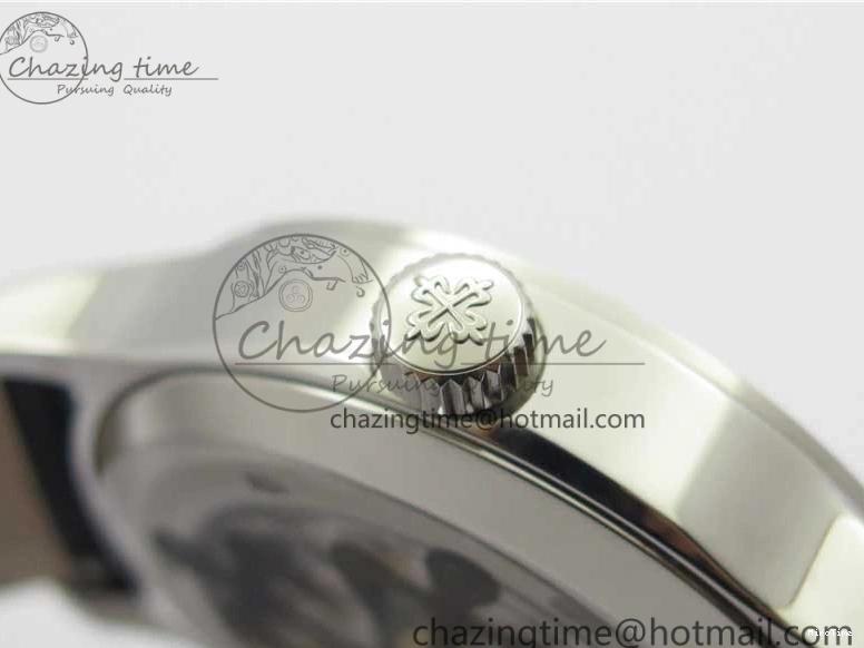 MIROTIME 0404 Practical Calatrava 5524 Pilot Travel Time SS GRF Blue Dial on Black Leather Strap A324 V 7107